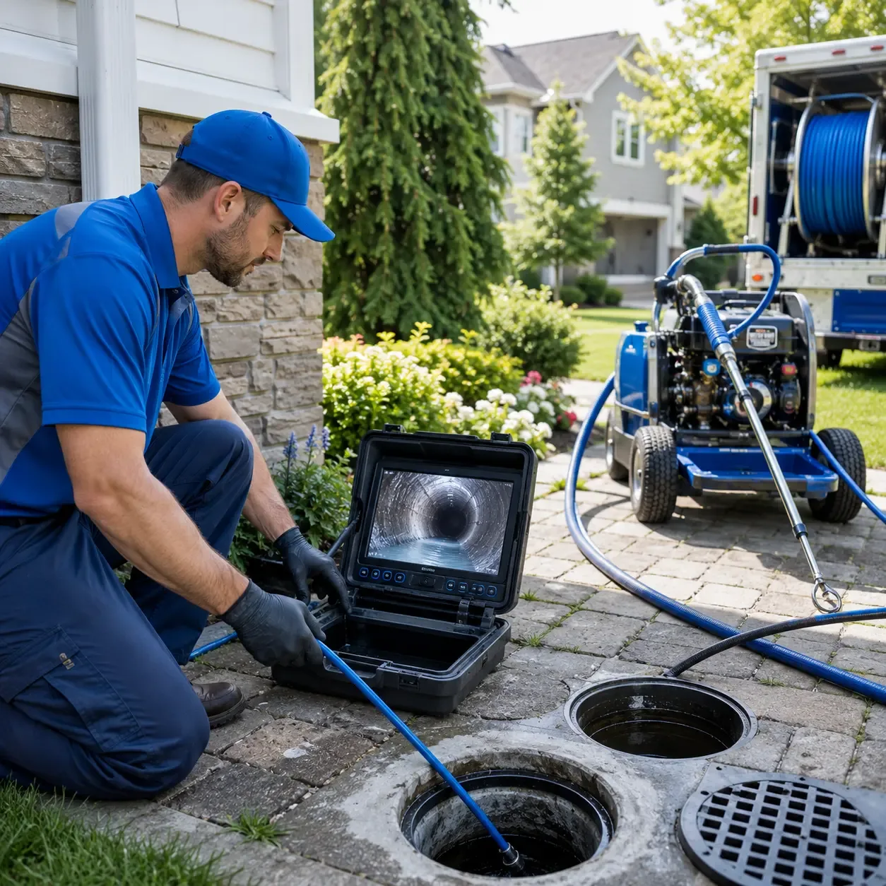 Outdoor drain cleaning professionals serving Saxon, WV