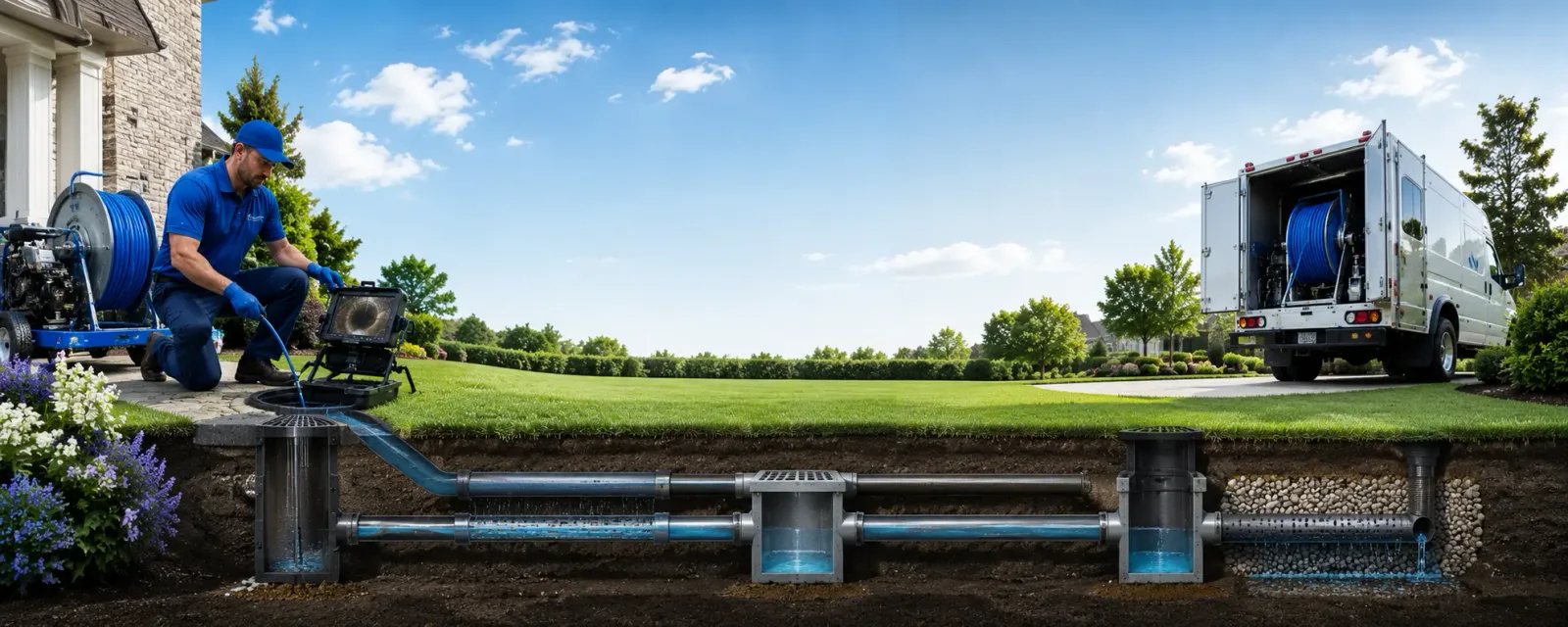 Outdoor drain cleaning information for Saxon, WV